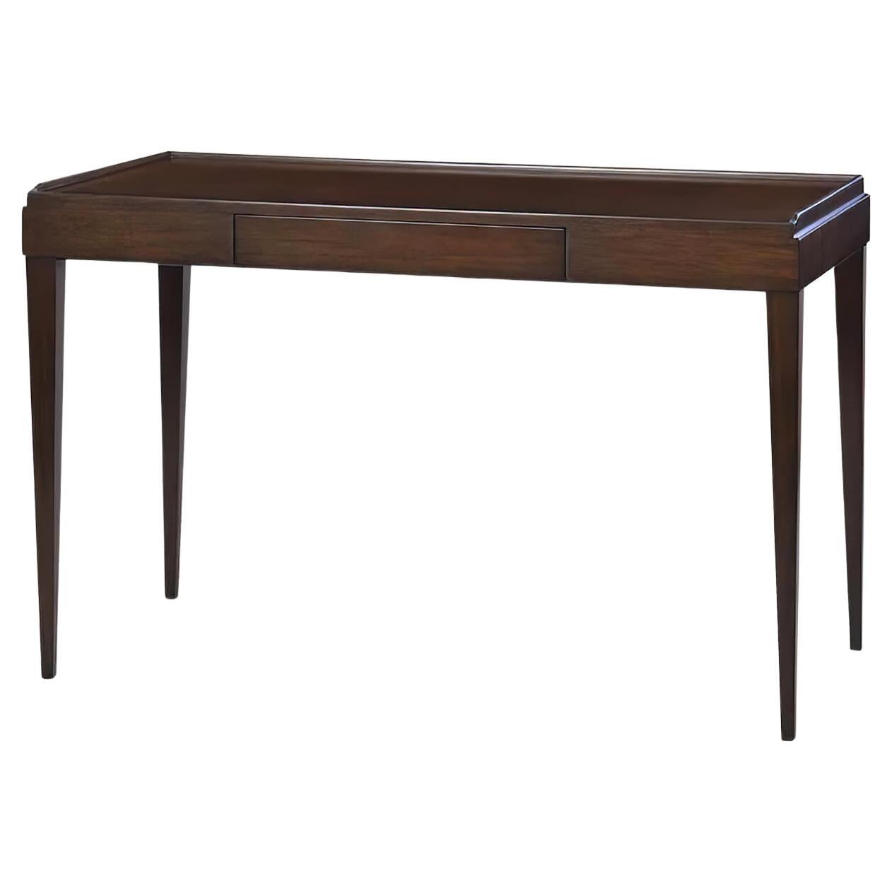 Mid-Century Modern Style Desk, Mahogany Finish