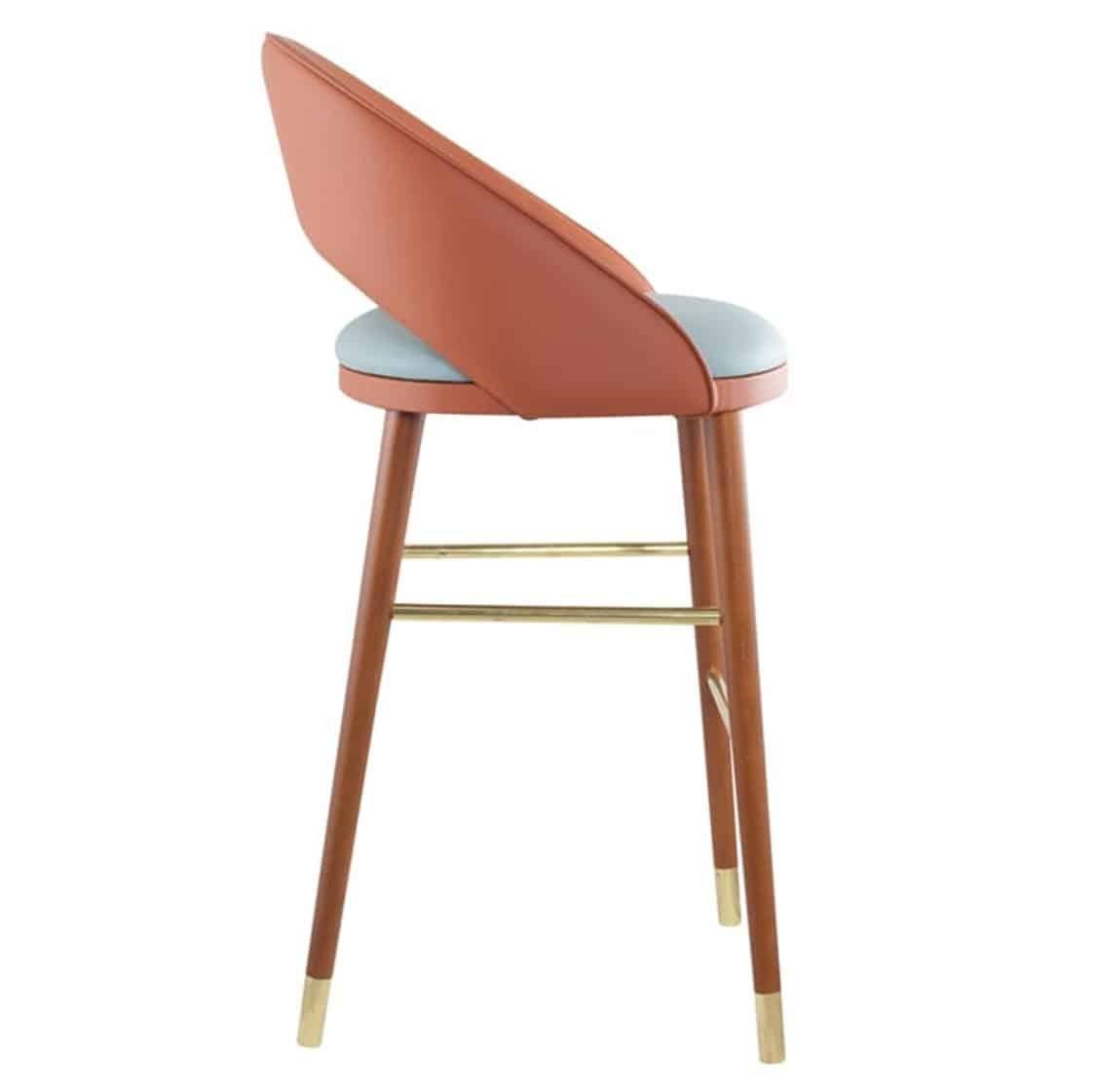 Velours Chaise de salle à manger de style mi-siècle moderne en vente