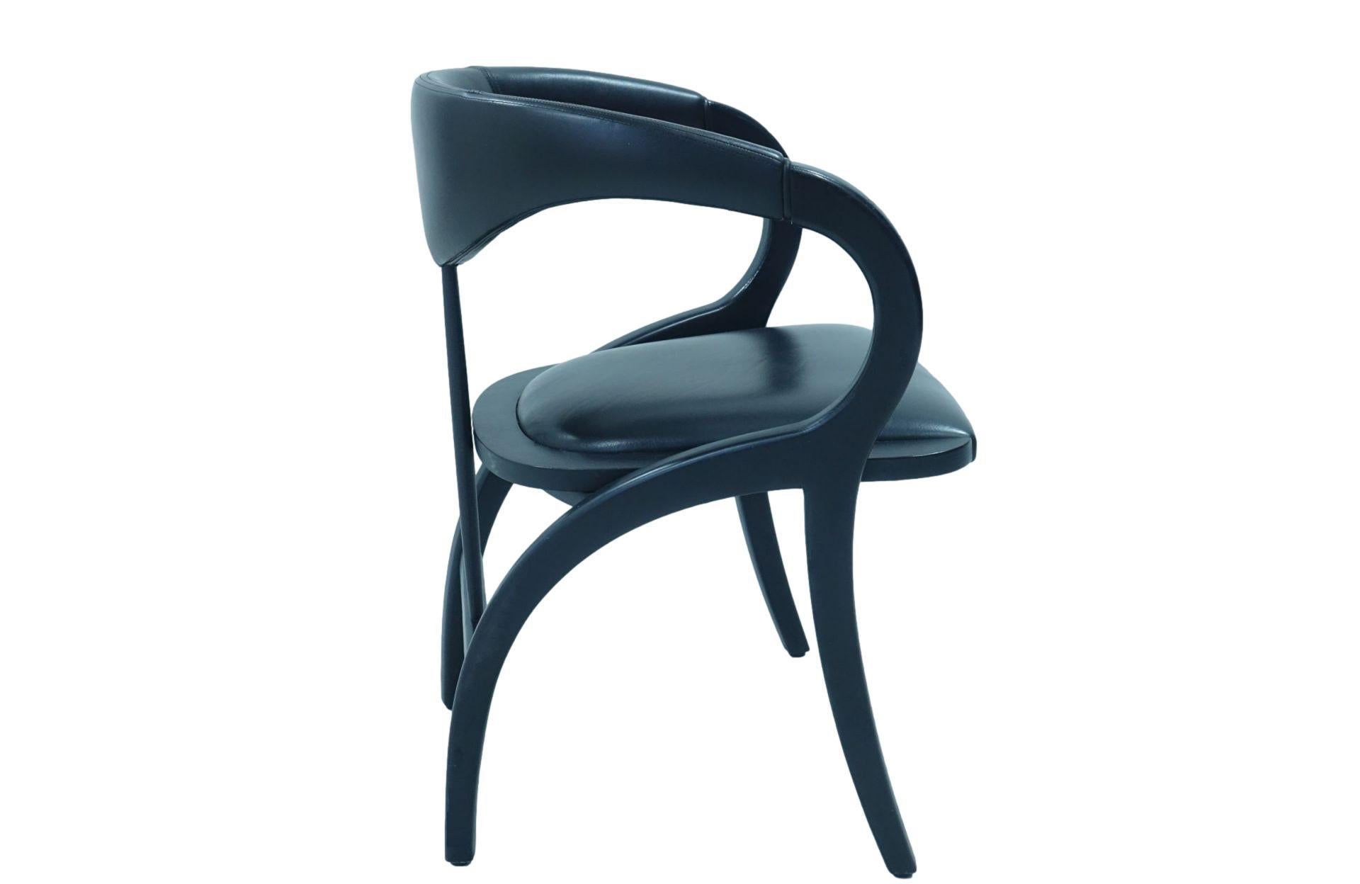 Moderne Ensemble de 8 chaises de salle à manger de style Modernity Couleurs personnalisables en vente