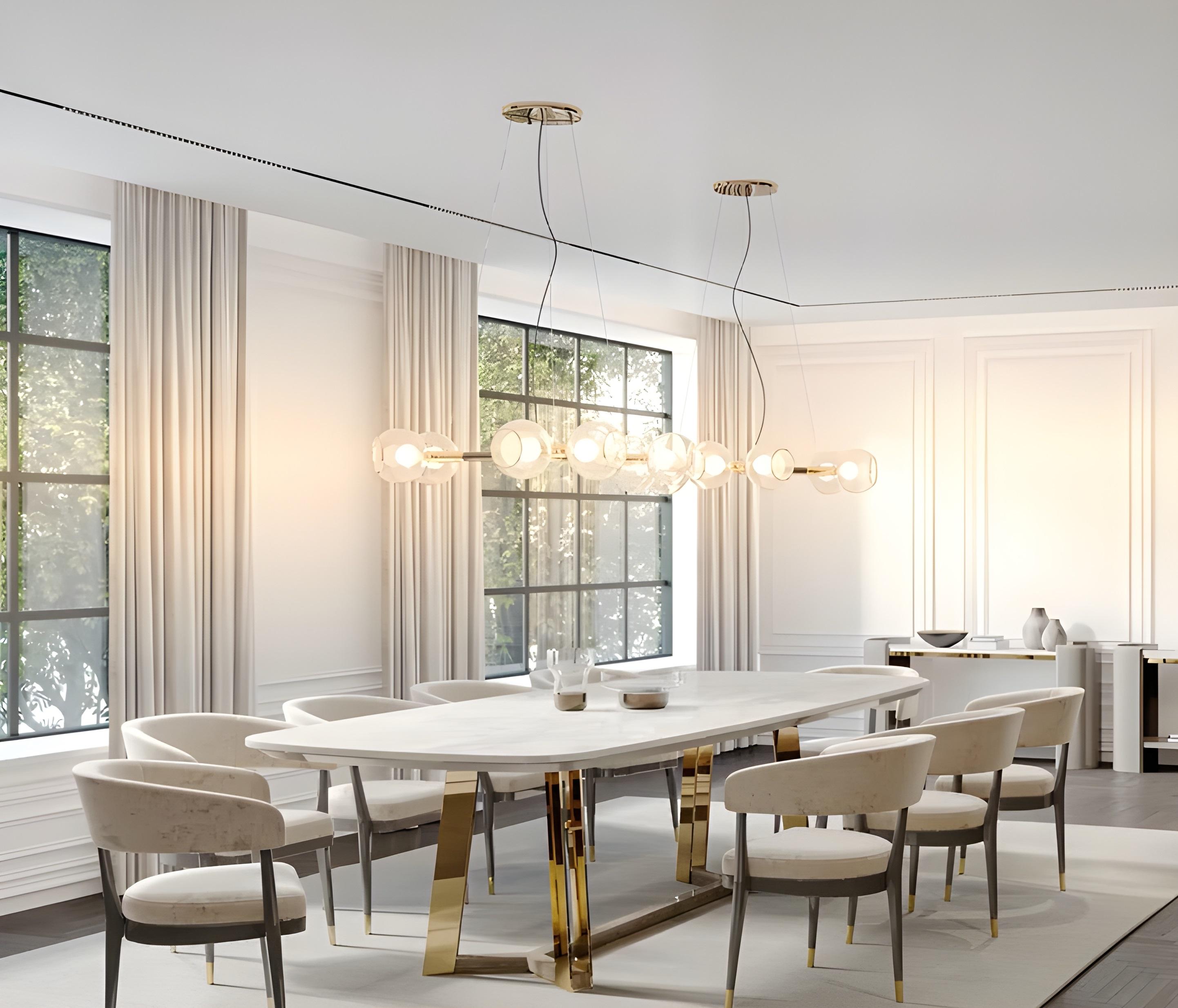 XXI secolo e contemporaneo Sedie da pranzo in stile moderno di metà secolo con finiture personalizzate in velluto e laccate in vendita