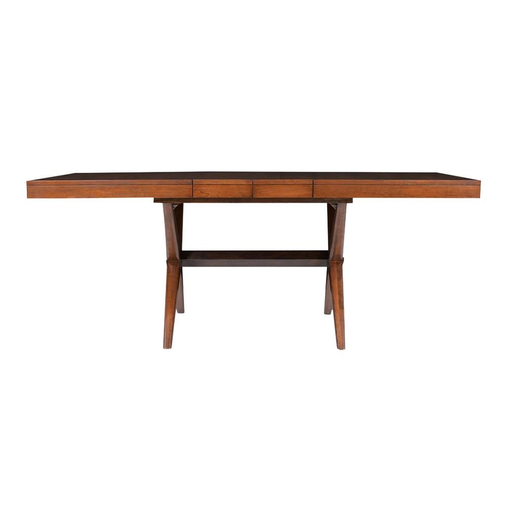 American Mid-Century Modern Lacquered Walnut Dining Table