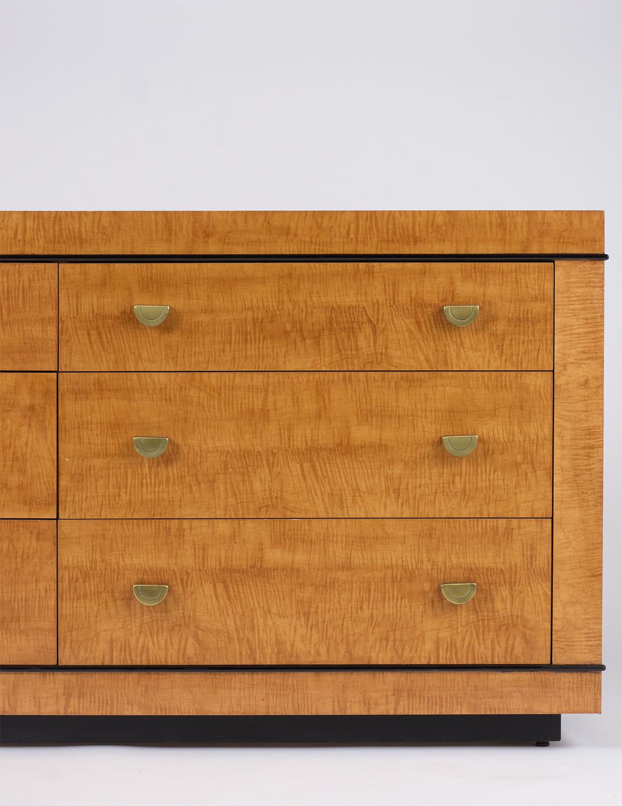 mid century maple dresser