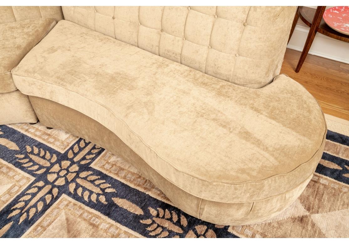 Mid Century Modern Style Four Piece Sectional Sofa for Restoration For Sale 4