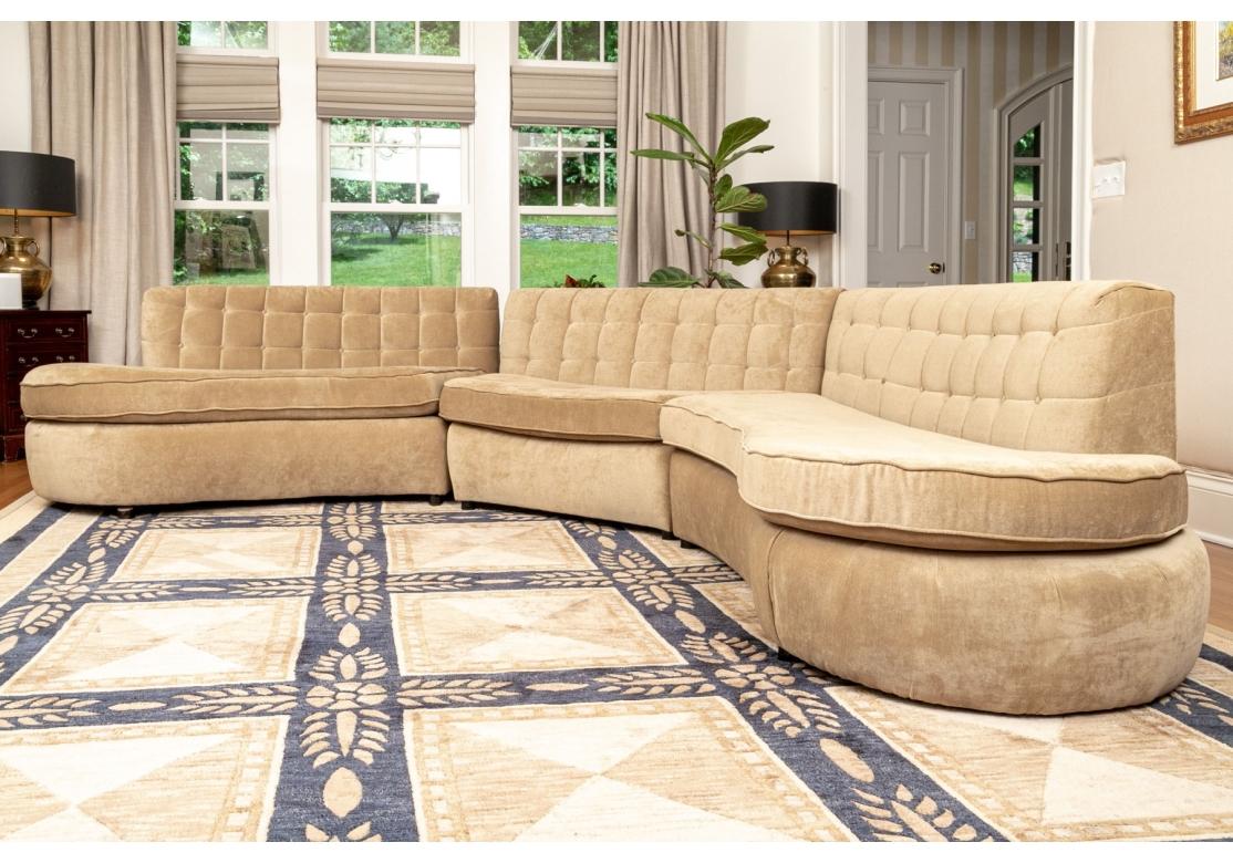 Mid Century Modern Style Four Piece Sectional Sofa for Restoration For Sale 8