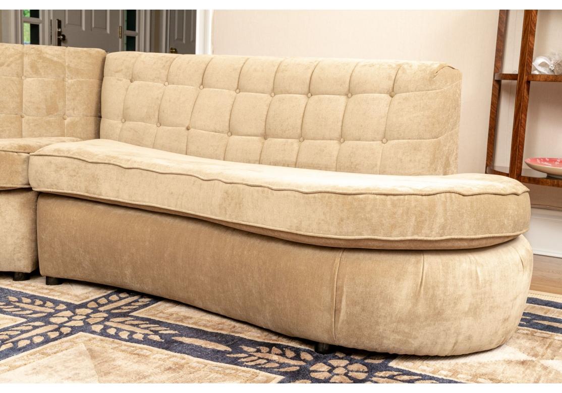 Mid Century Modern Style Four Piece Sectional Sofa for Restoration For Sale 9