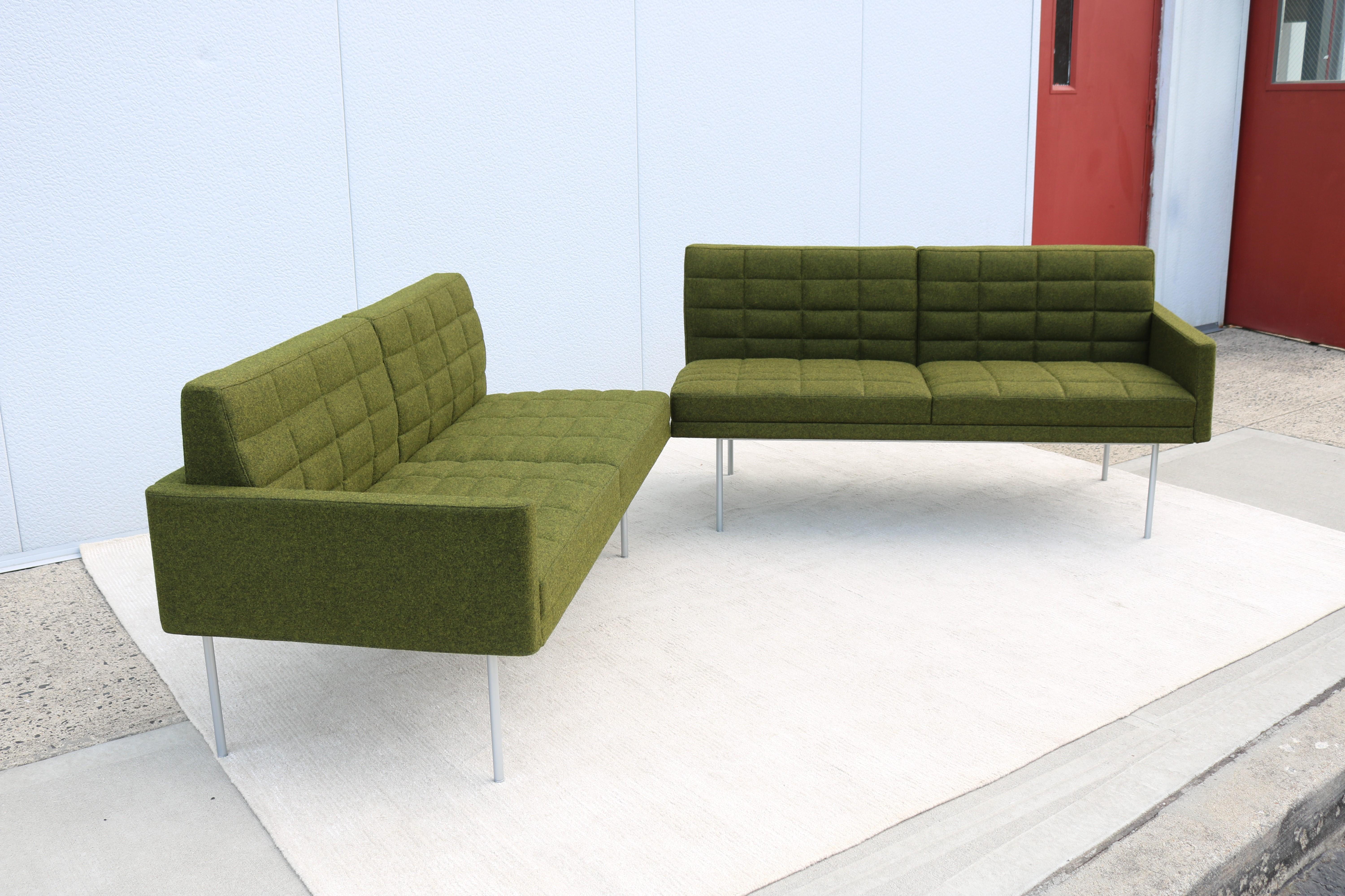 Mid-Century Modern Style Geiger Tuxedo Component Lounge 4 Seat Sofa or 2 Settees 4