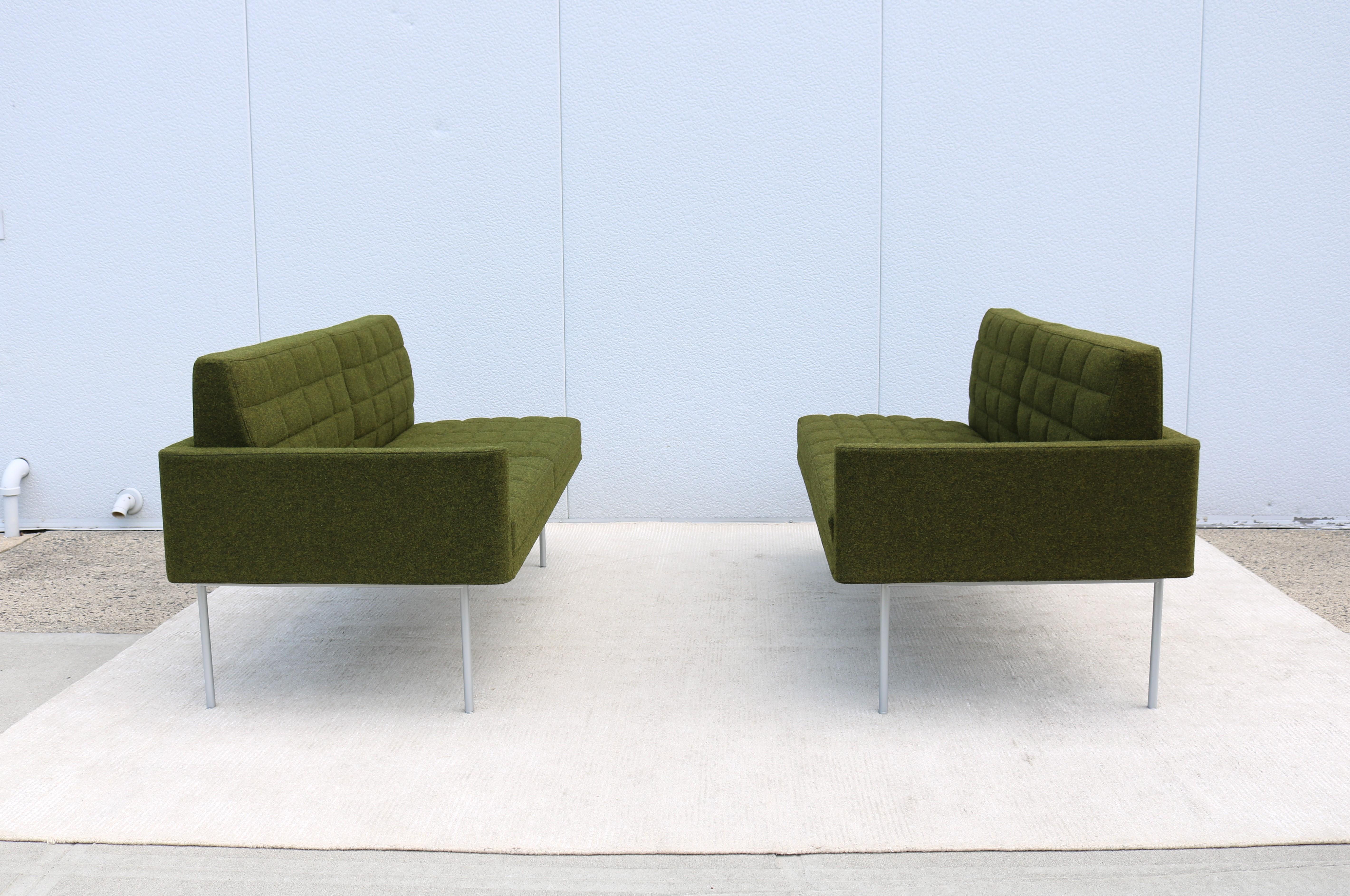 Mid-Century Modern Style Geiger Tuxedo Component Lounge 4 Seat Sofa or 2 Settees 5