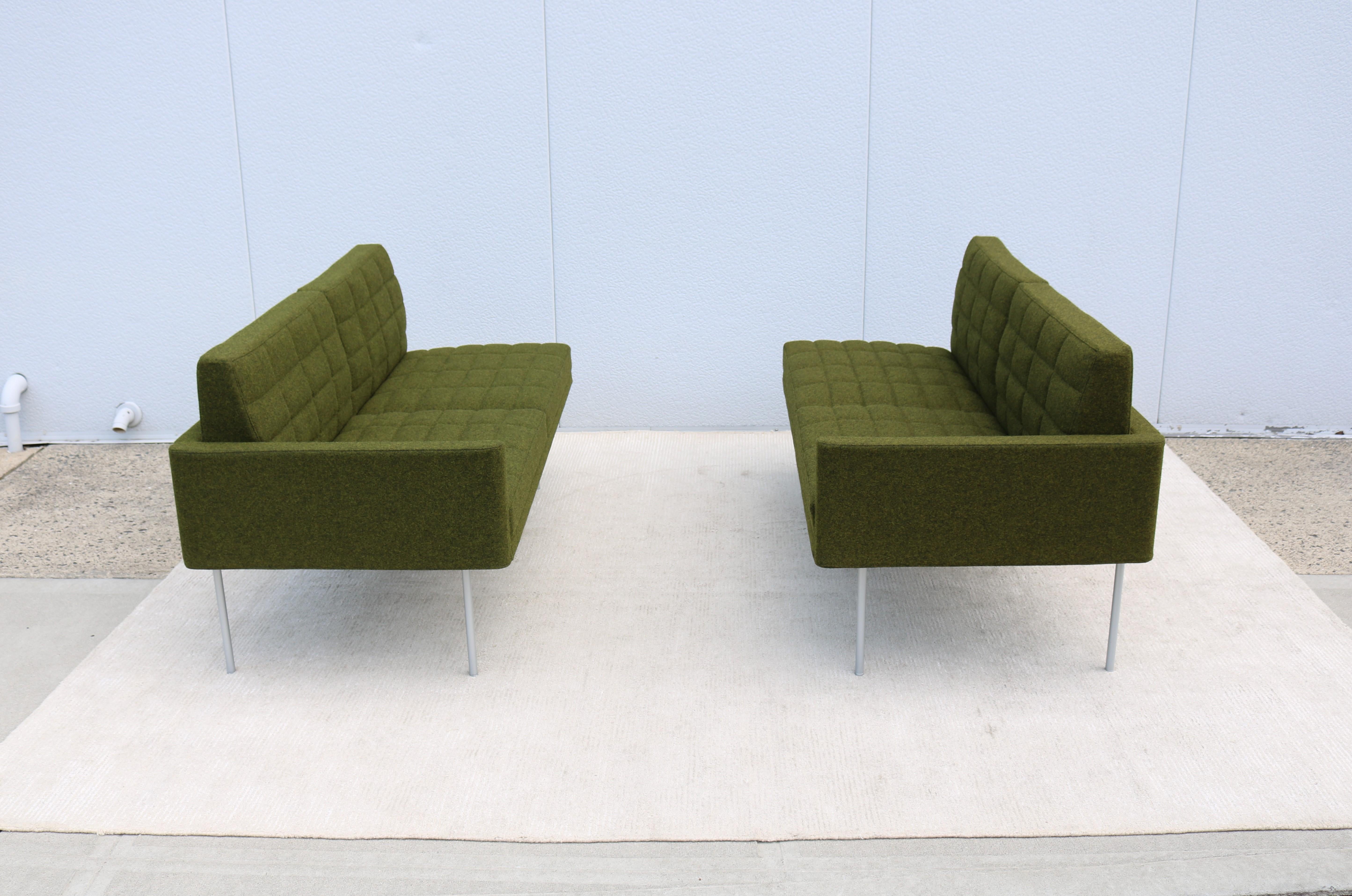 Mid-Century Modern Style Geiger Tuxedo Component Lounge 4 Seat Sofa or 2 Settees 6