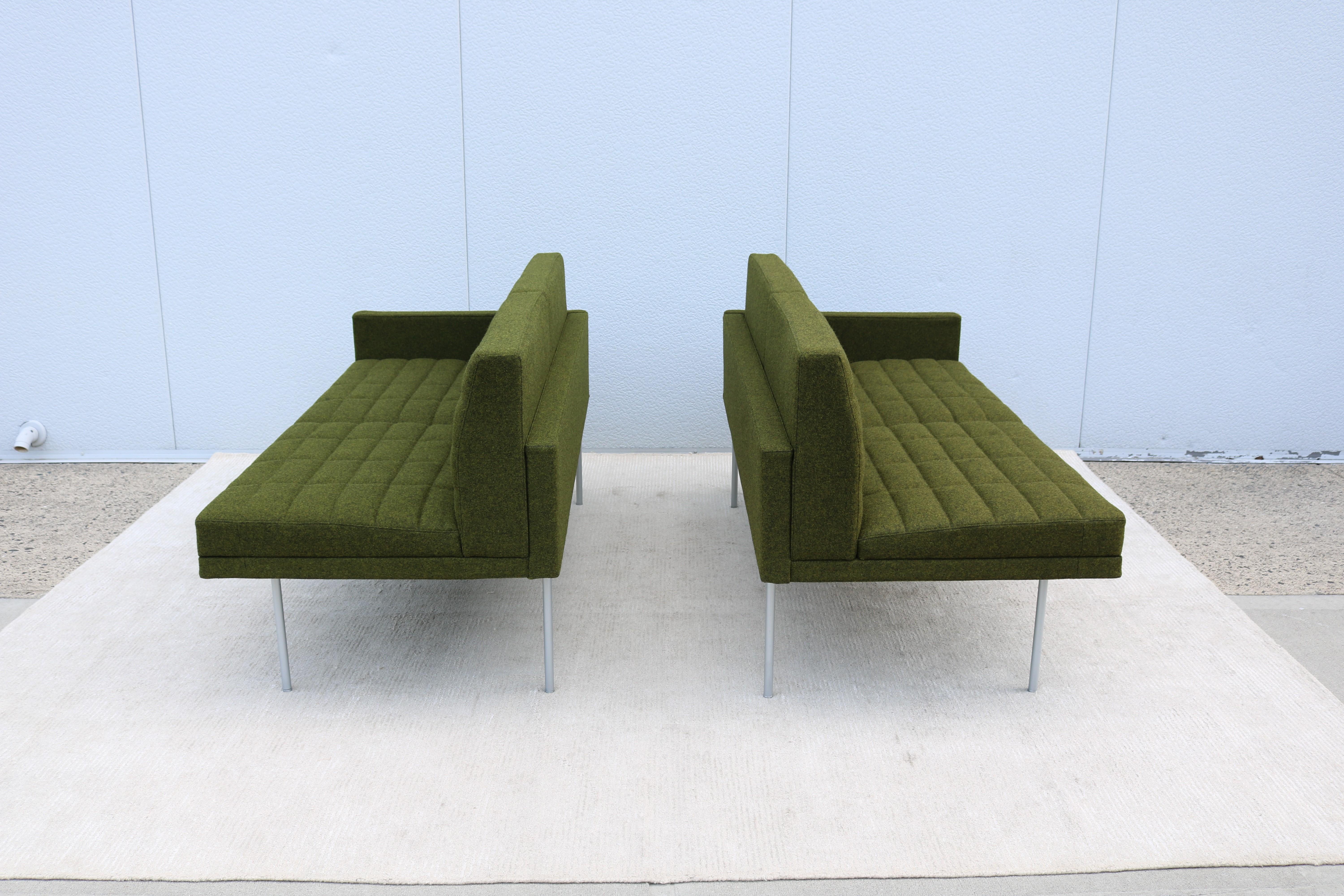 Mid-Century Modern Style Geiger Tuxedo Component Lounge 4 Seat Sofa or 2 Settees 7