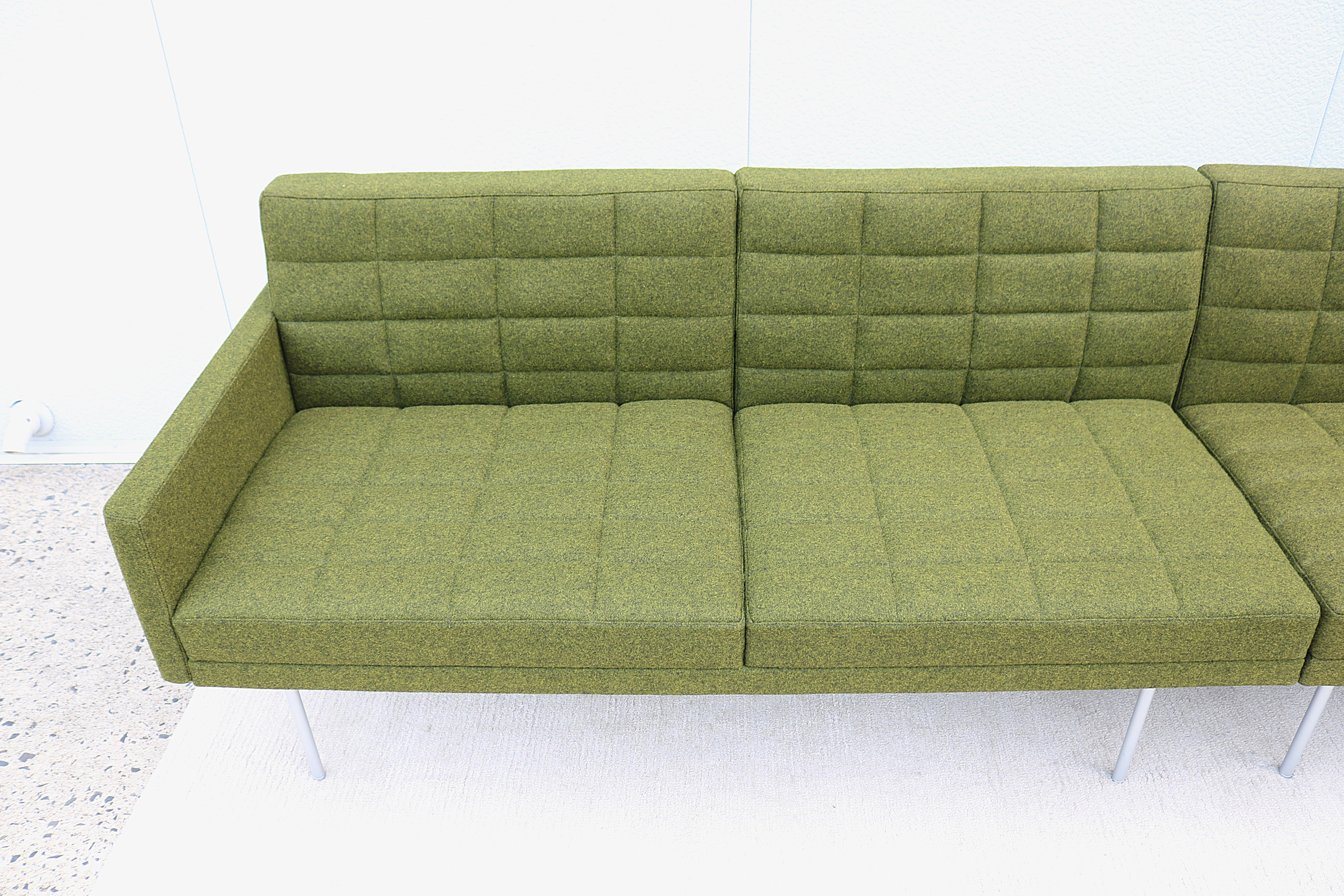 Mid-Century Modern Style Geiger Tuxedo Component Lounge 4 Seat Sofa or 2 Settees 10