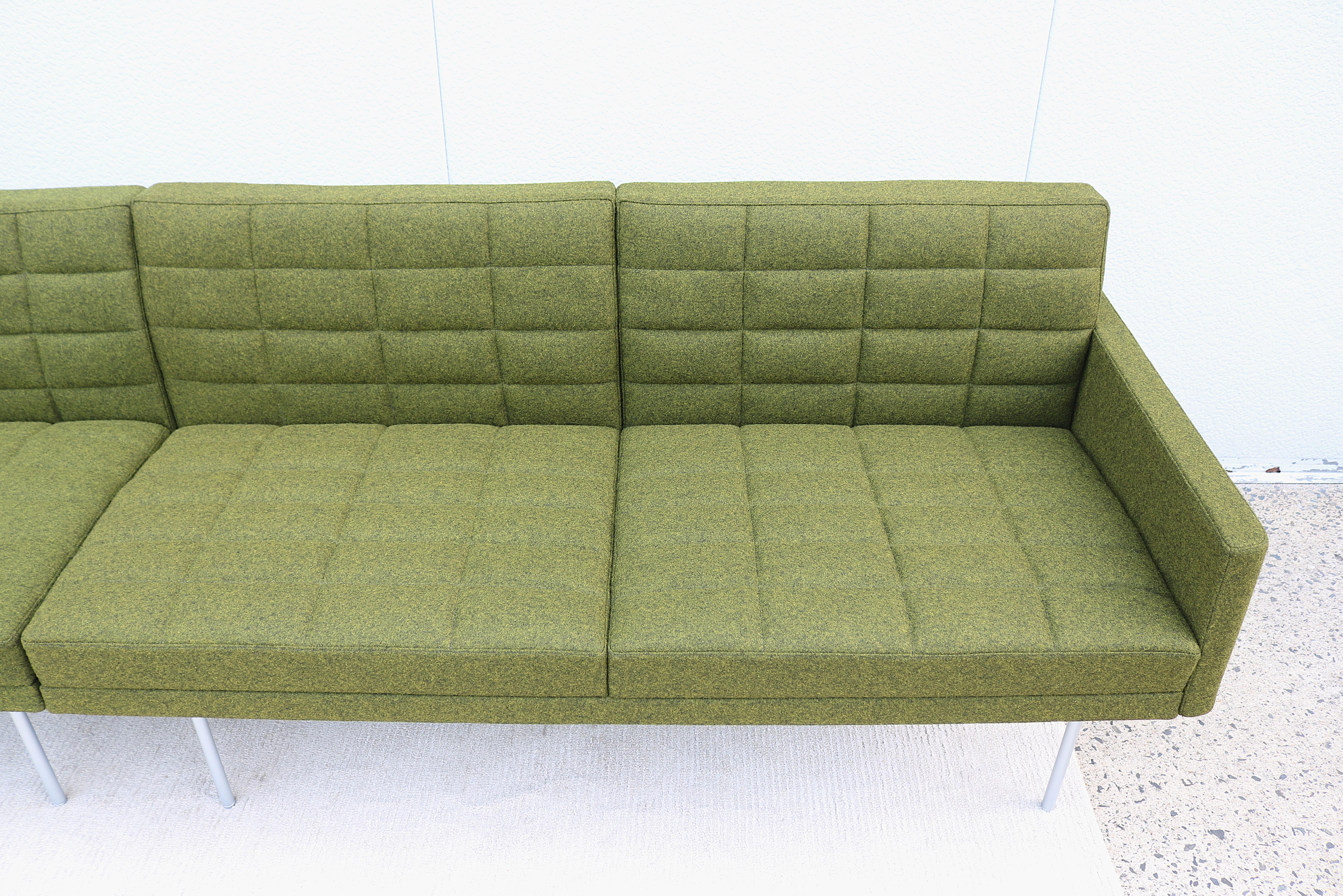 Mid-Century Modern Style Geiger Tuxedo Component Lounge 4 Seat Sofa or 2 Settees 11