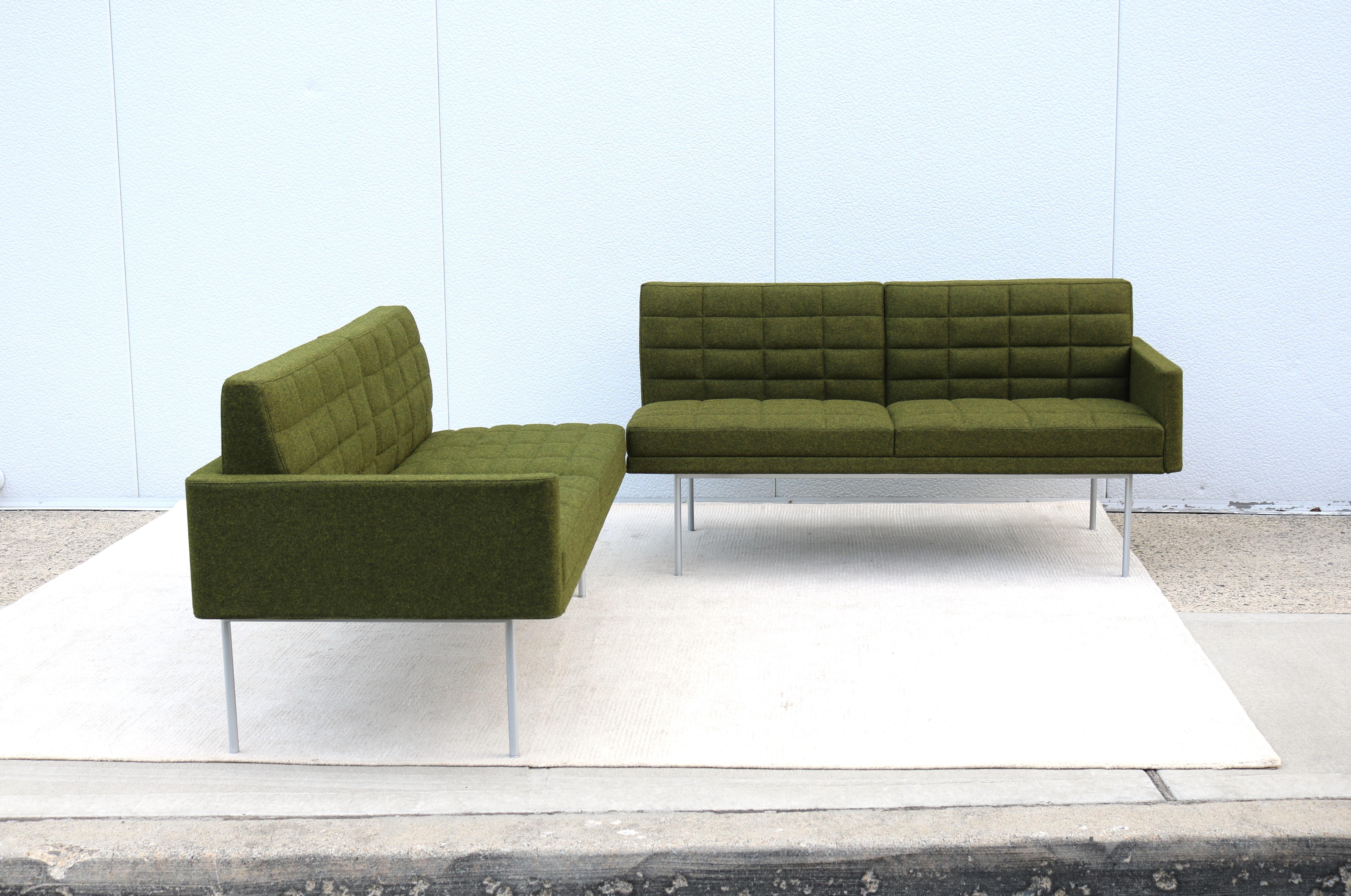 Mid-Century Modern Style Geiger Tuxedo Component Lounge 4 Seat Sofa or 2 Settees 1