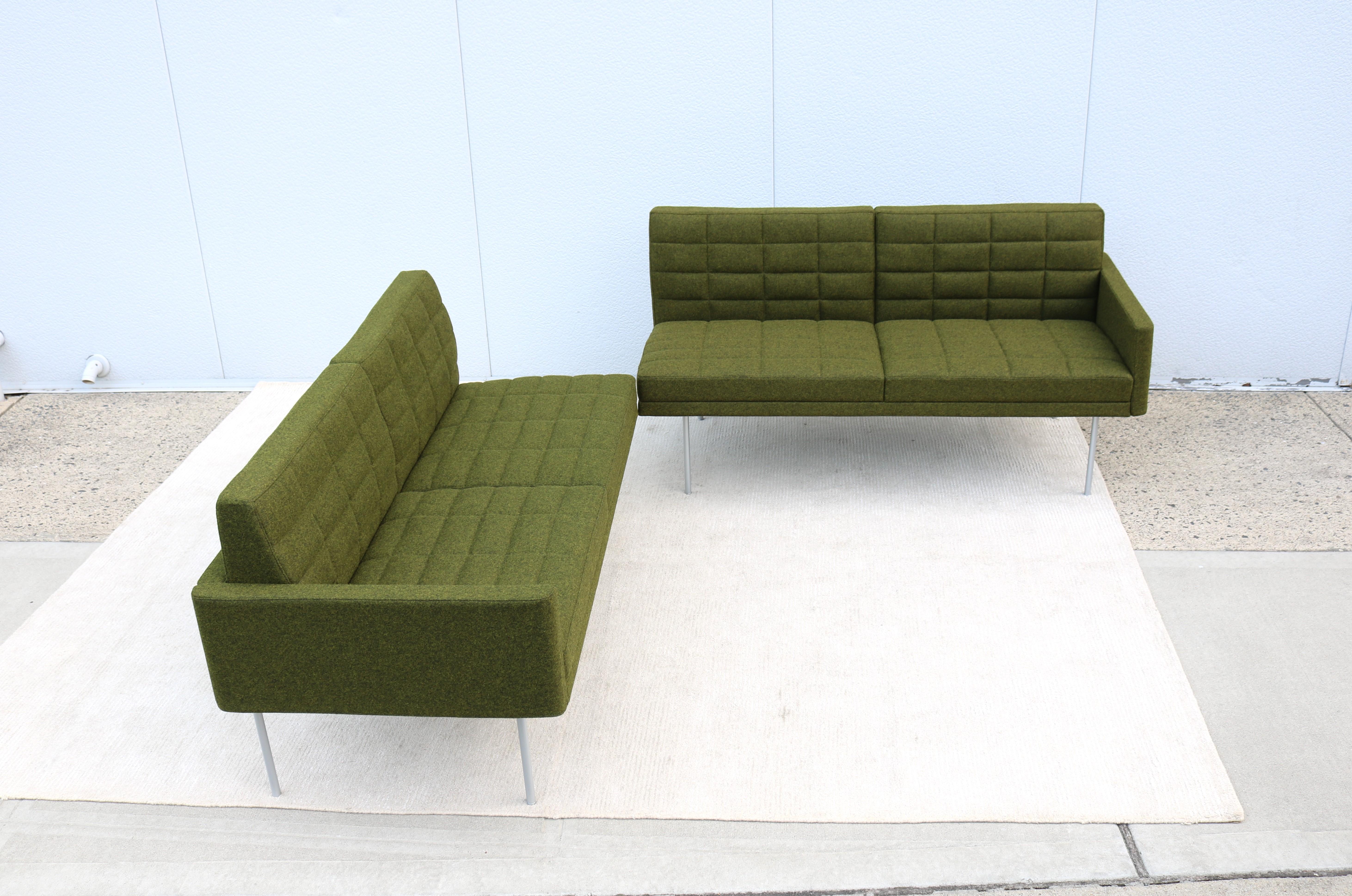 Mid-Century Modern Style Geiger Tuxedo Component Lounge 4 Seat Sofa or 2 Settees 2