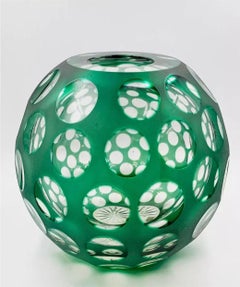 Mid-century modern style glass vase by Val Saint Lambert