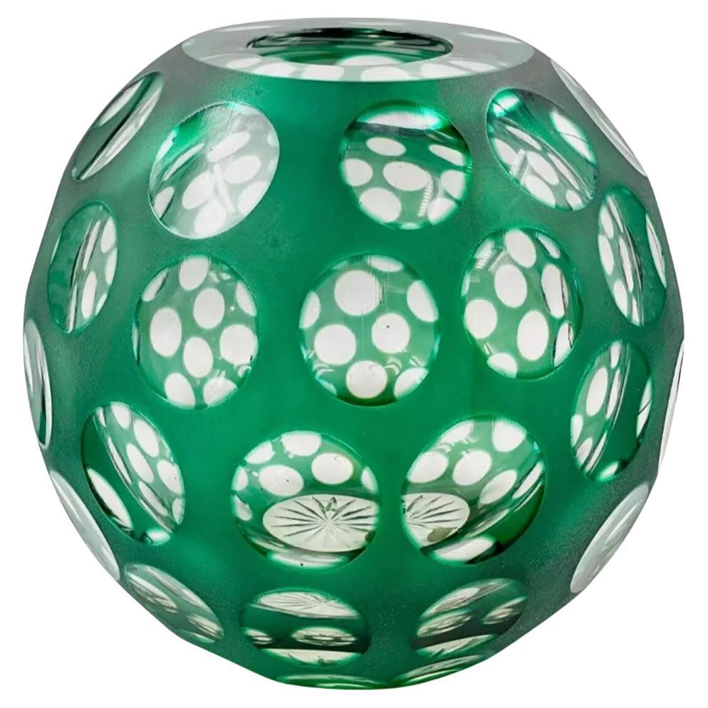 Mid-century modern style glass vase by Val Saint Lambert