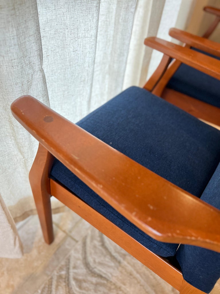 MidCentury Modern Style High Back Chairs by Parker Knoll from 1981 For Sale at 1stDibs