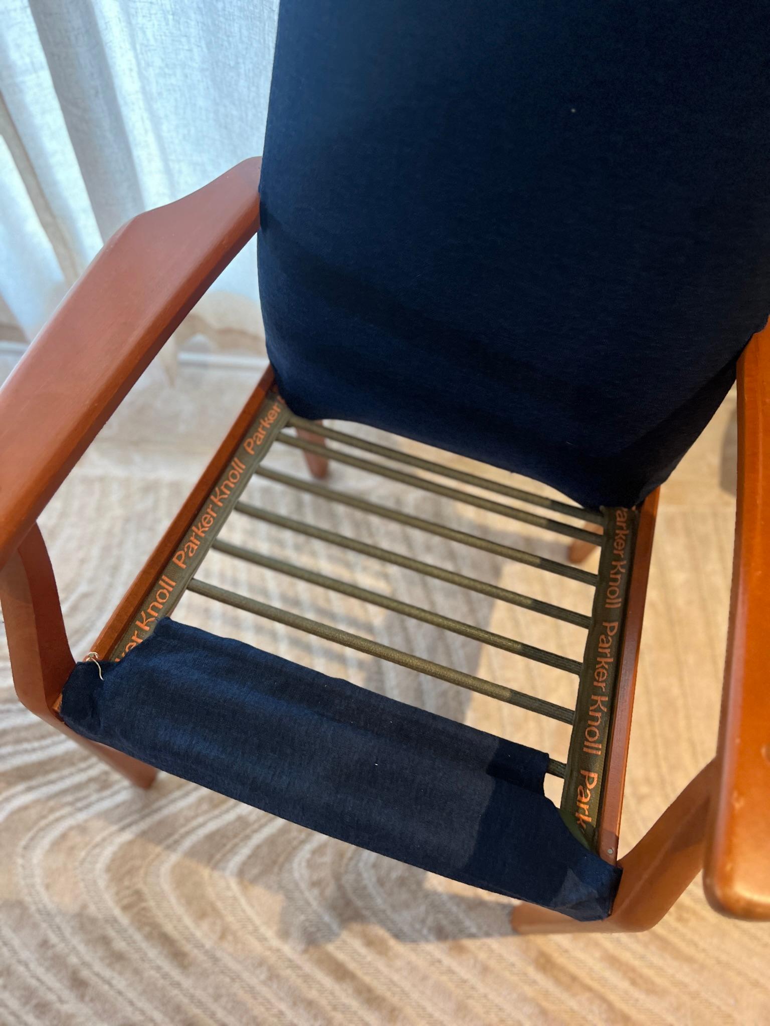 Mid-Century Modern Style High Back Chairs by Parker Knoll from 1981 For Sale 8