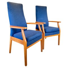 Mid-Century Modern Style High Back Chairs by Parker Knoll from 1981