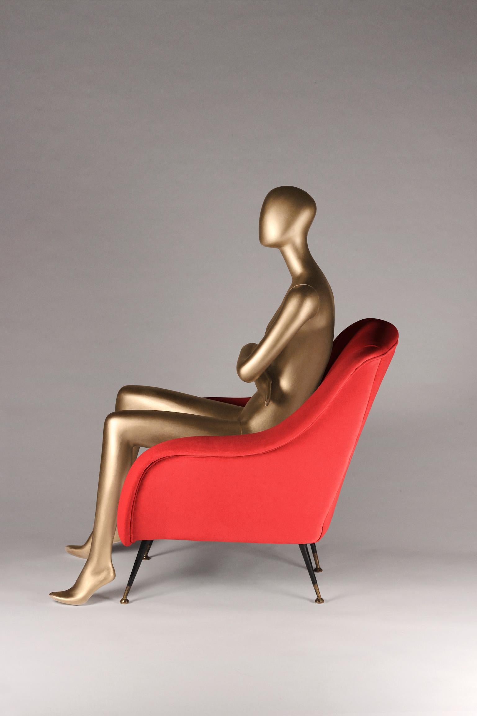 red fancy chair