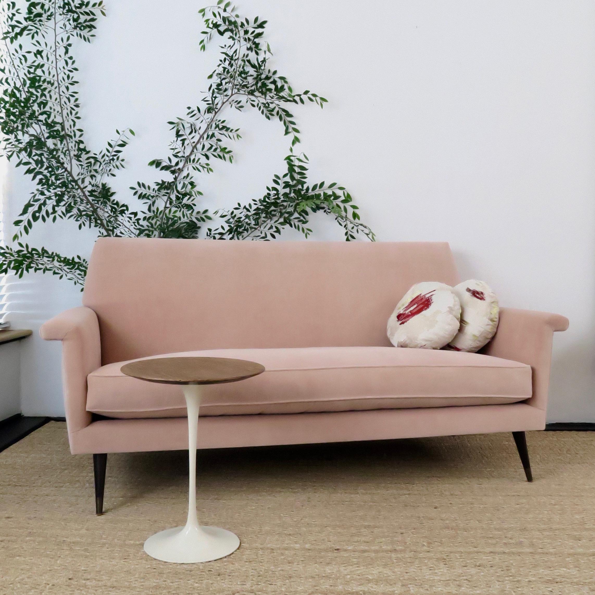 Loveseat italiano Jolly de estilo moderno de mediados de siglo by Martin and Brockett en venta 9