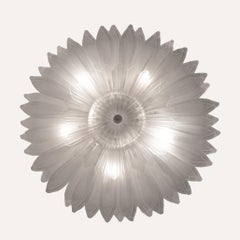 Plafoniera Margherita in vetro di Murano in stile moderno di metà secolo