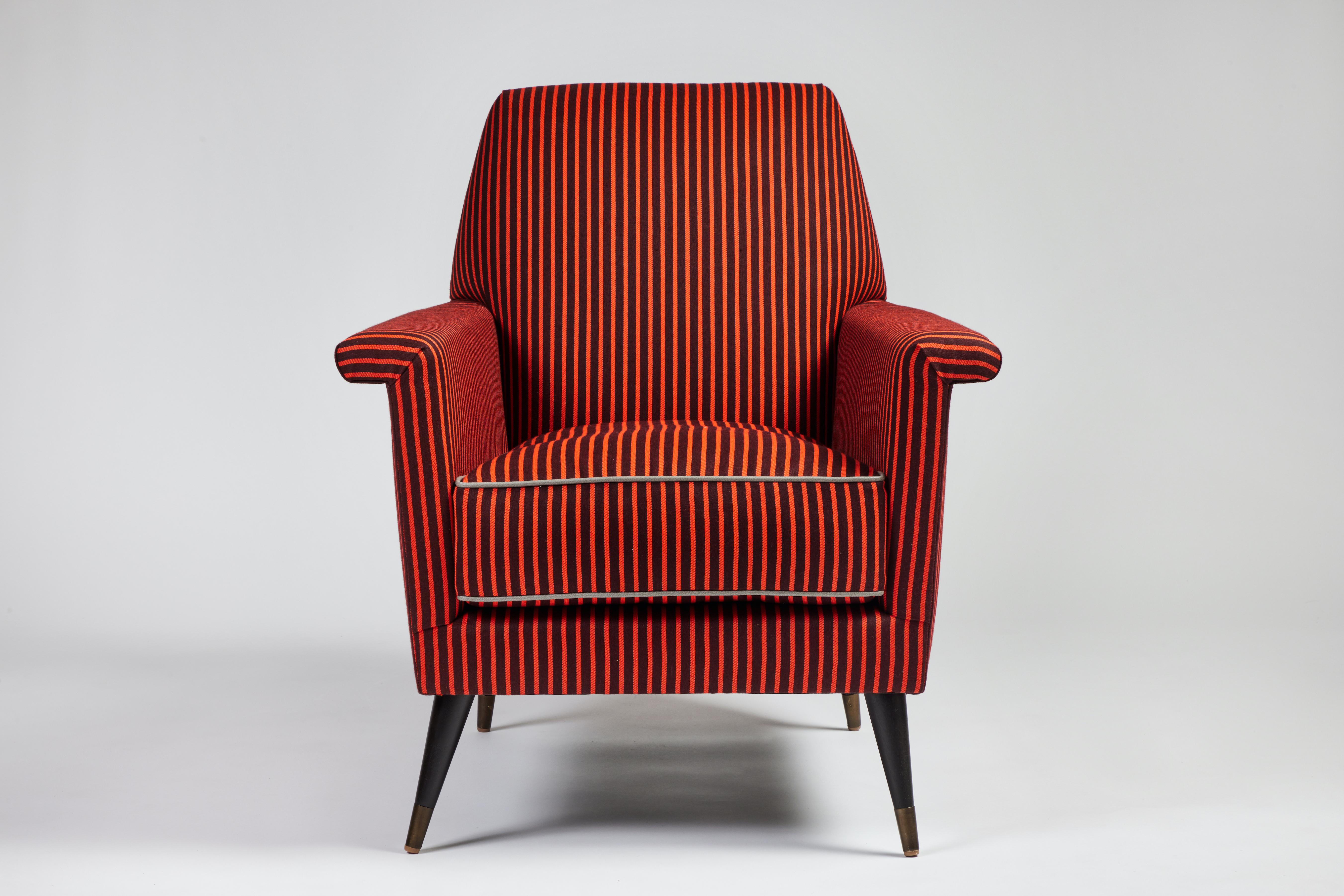 Mid-Century Modern Style Italian Style Jolly Club Chair by Martin and Brockett For Sale 5