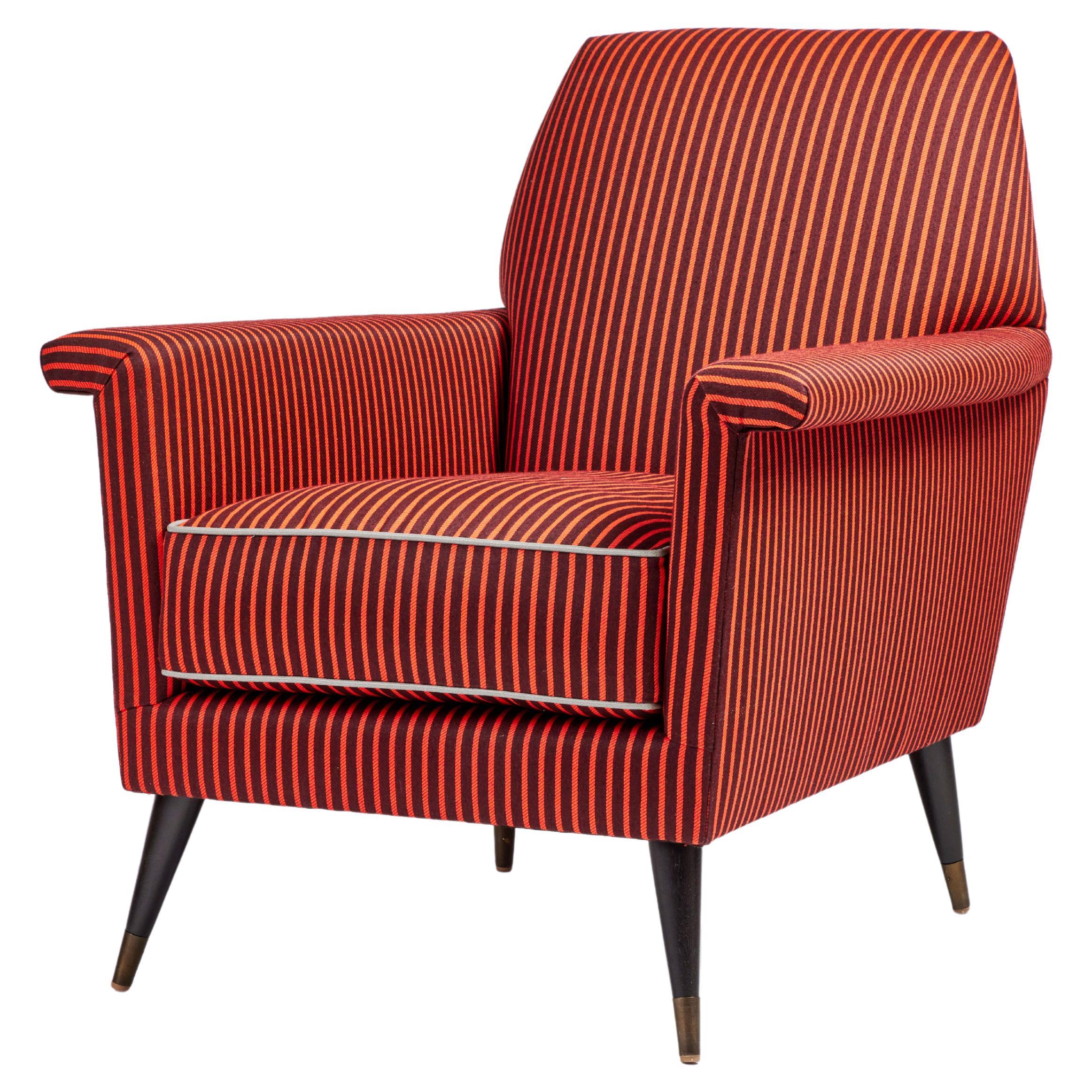 Mid-Century Modern Italian Style Jolly Club Chair by Martin and Brockett
