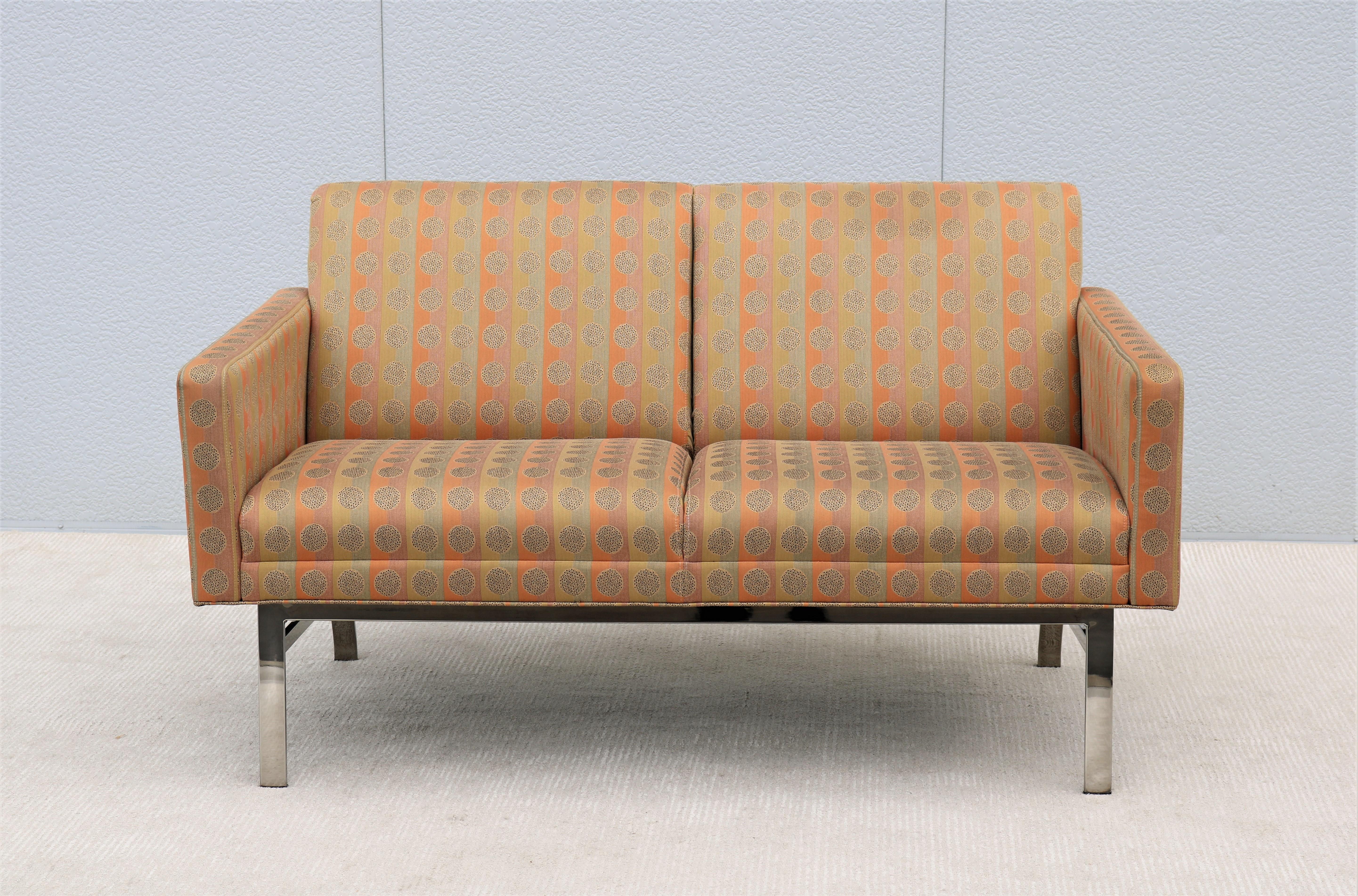 Mid-Century Modern Style Jack Cartwright Kelly Settee 2 Seats Sofa, 2 Available For Sale 3