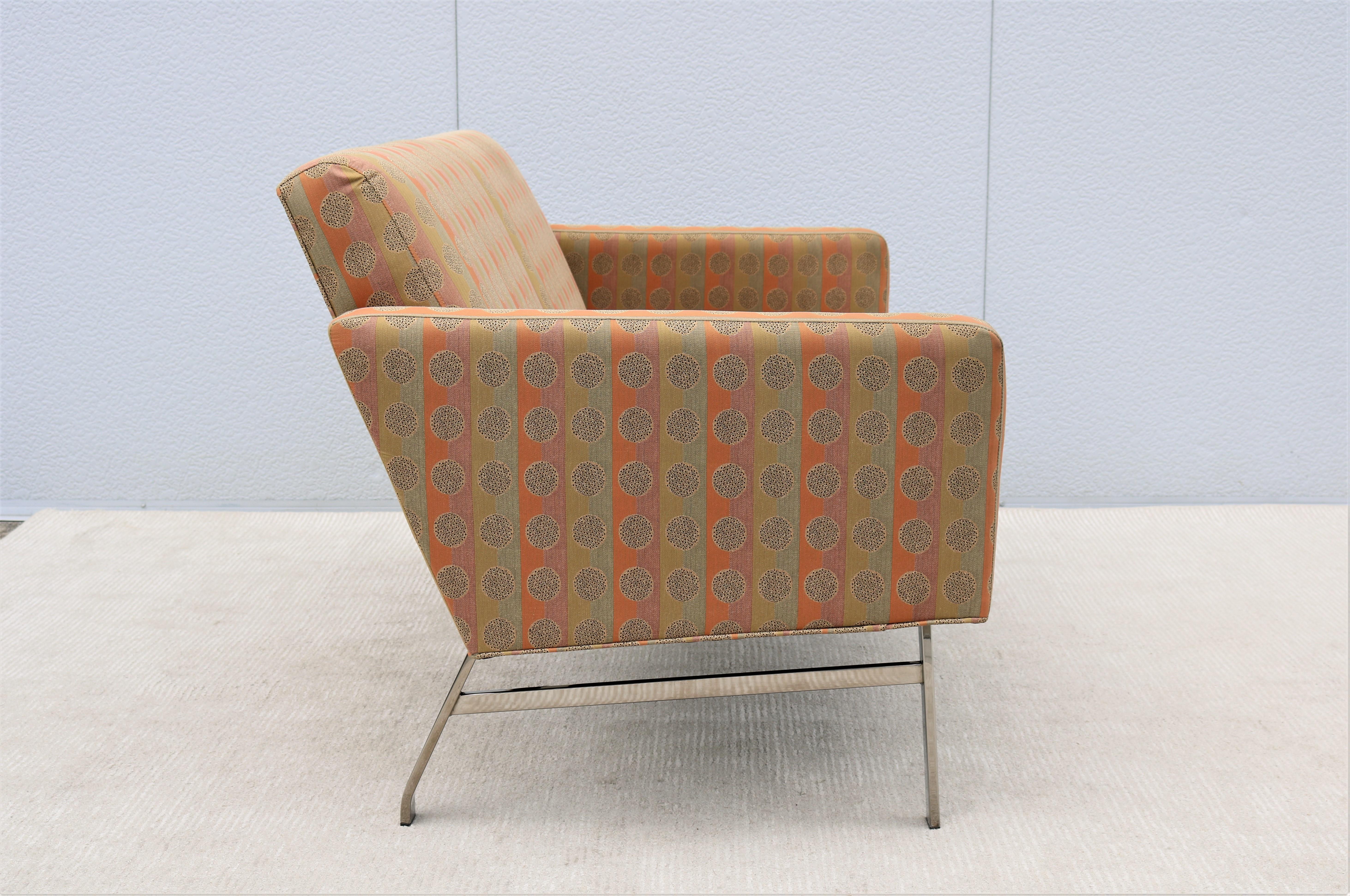 Mid-Century Modern Style Jack Cartwright Kelly Settee 2 Seats Sofa, 2 Available For Sale 4