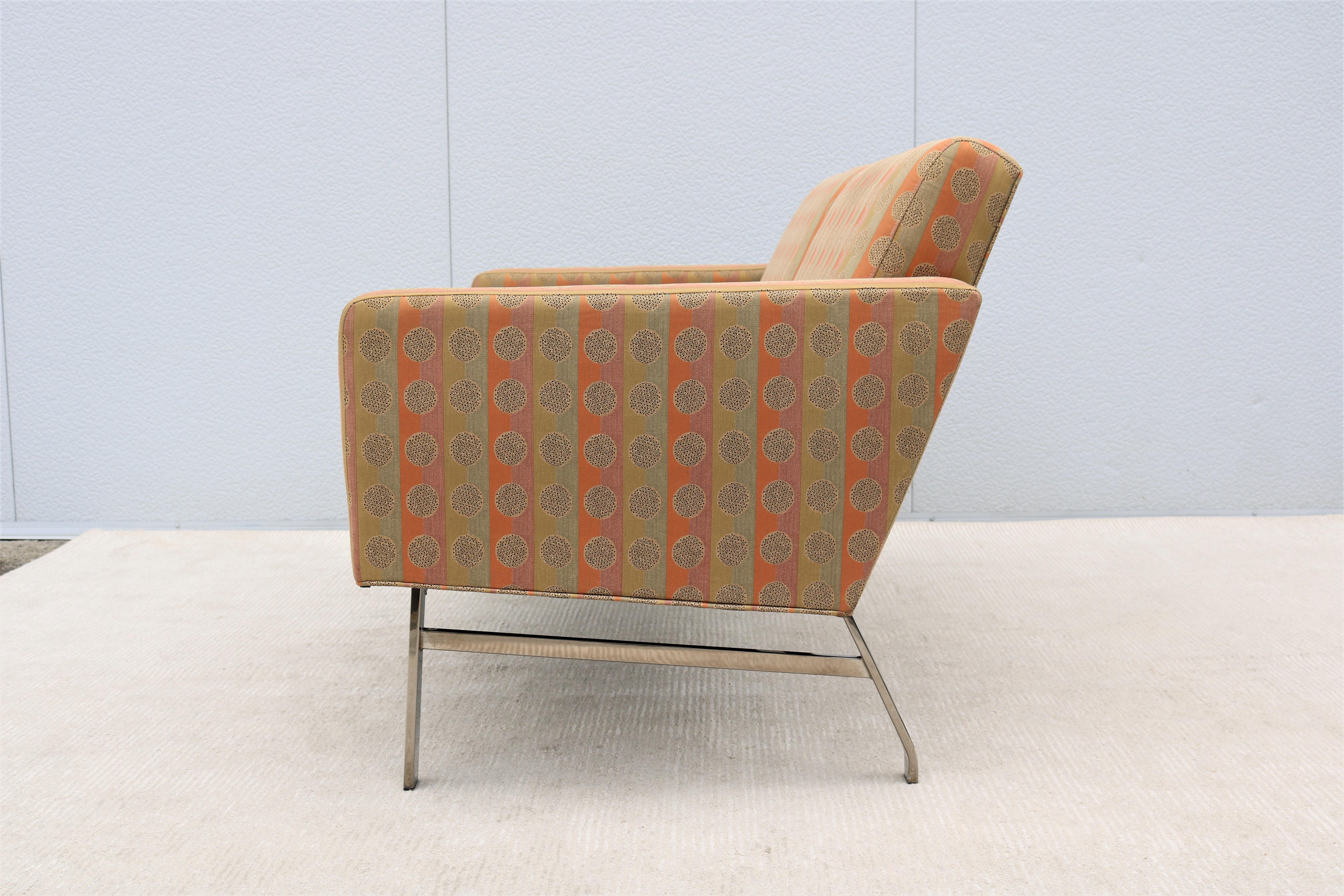 Mid-Century Modern Style Jack Cartwright Kelly Settee 2 Seats Sofa, 2 Available For Sale 7