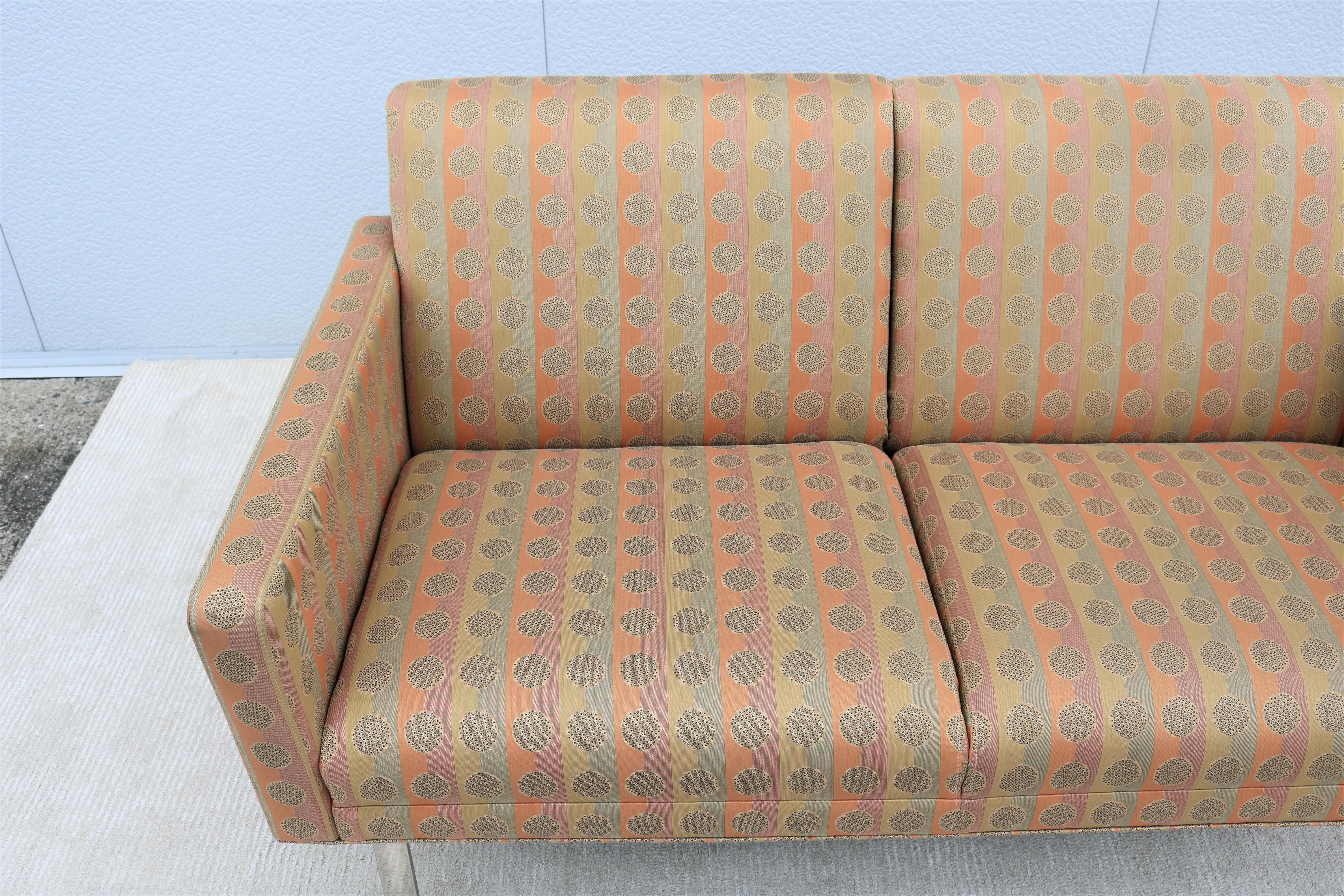 Mid-Century Modern Style Jack Cartwright Kelly Settee 2 Seats Sofa, 2 Available For Sale 9