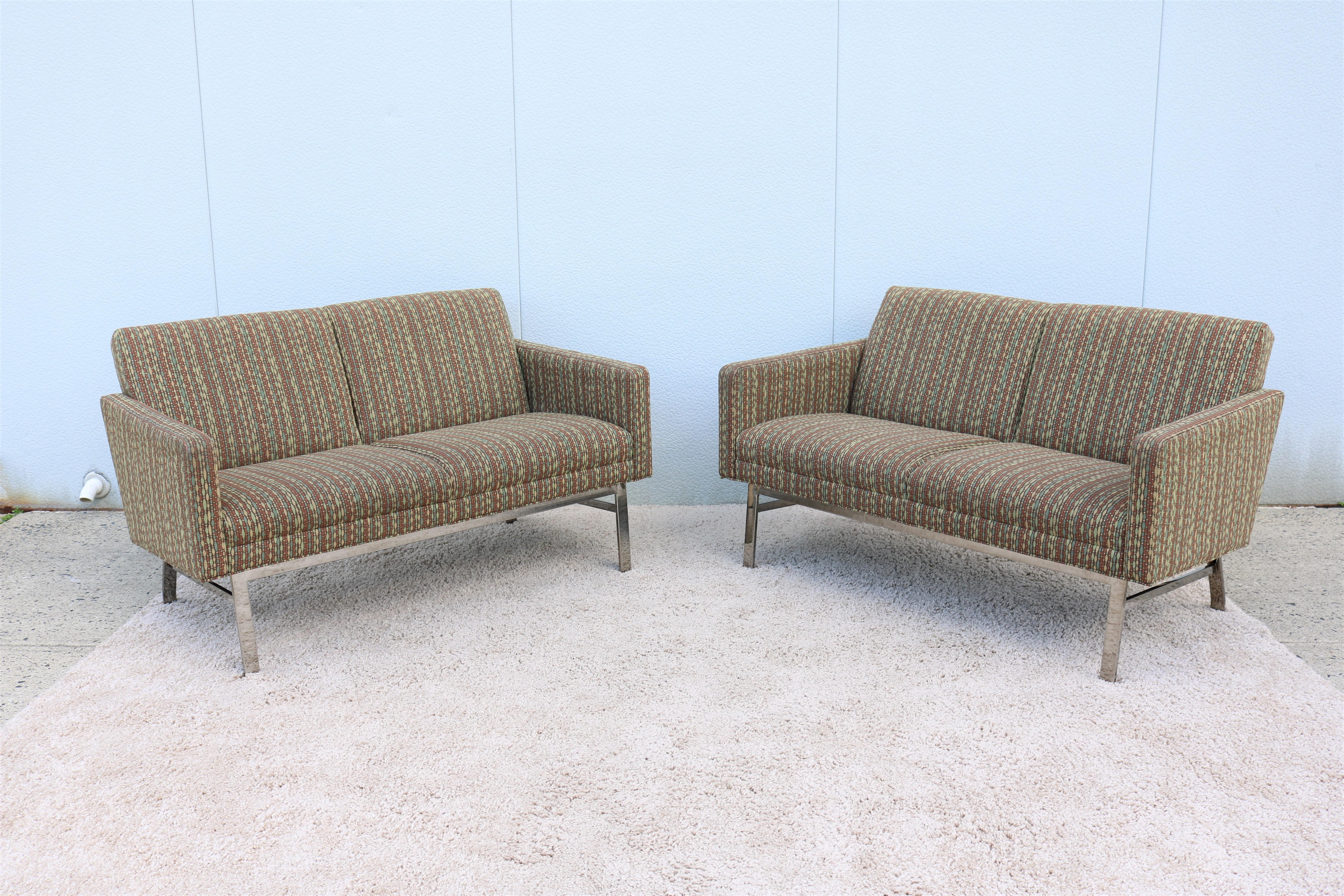 Mid-Century Modern Style Jack Cartwright Kelly Settee Lounge, Two Seats Sofa For Sale 4