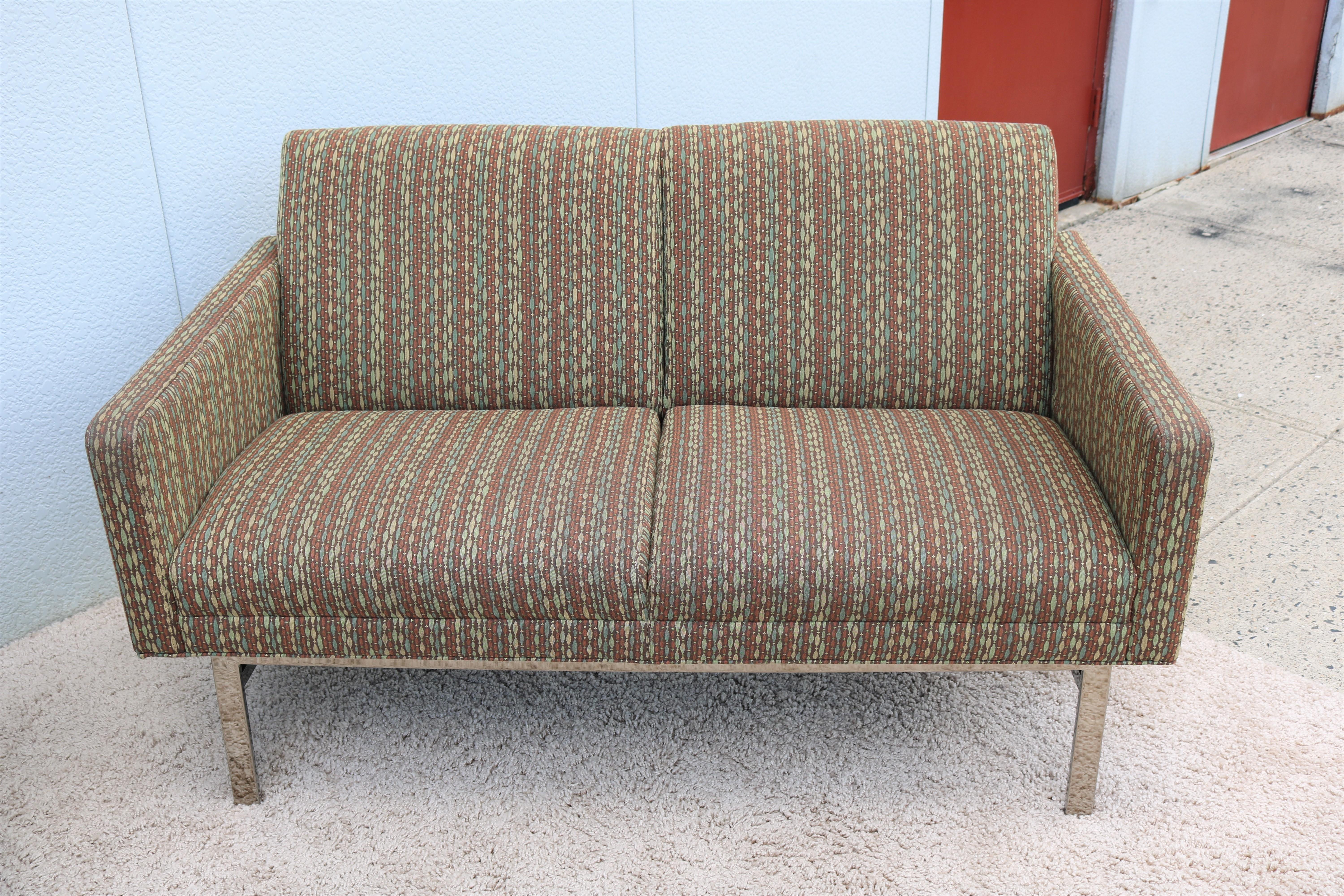 Mid-Century Modern Style Jack Cartwright Kelly Settee Lounge, Two Seats Sofa For Sale 5
