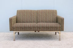 Style moderne du milieu du siècle Jack Cartwright Kelly Settee Lounge, canapé deux places