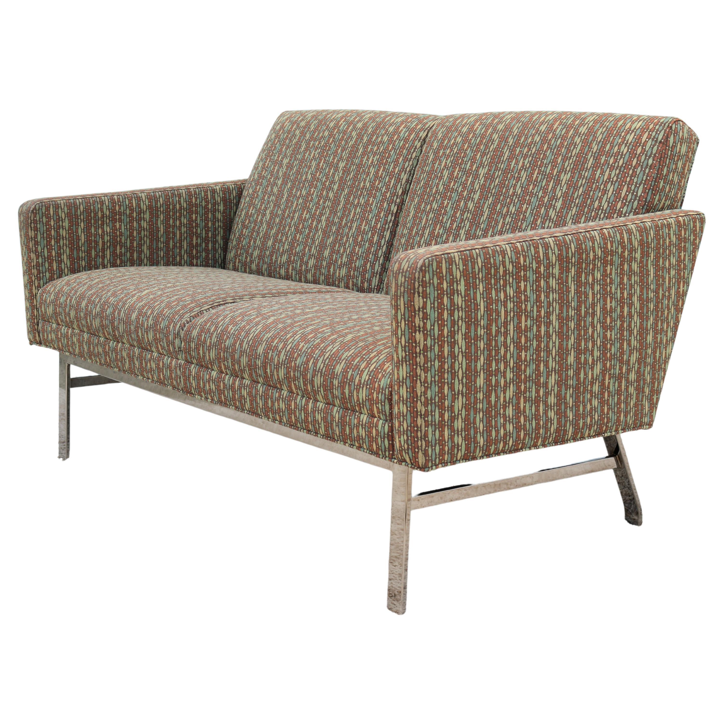Mid-Century Modern Style Jack Cartwright Kelly Settee Lounge, Two Seats Sofa For Sale