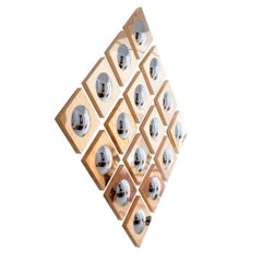 Mid-Century Modern Style Made of Brass Italian Convex Mirrors