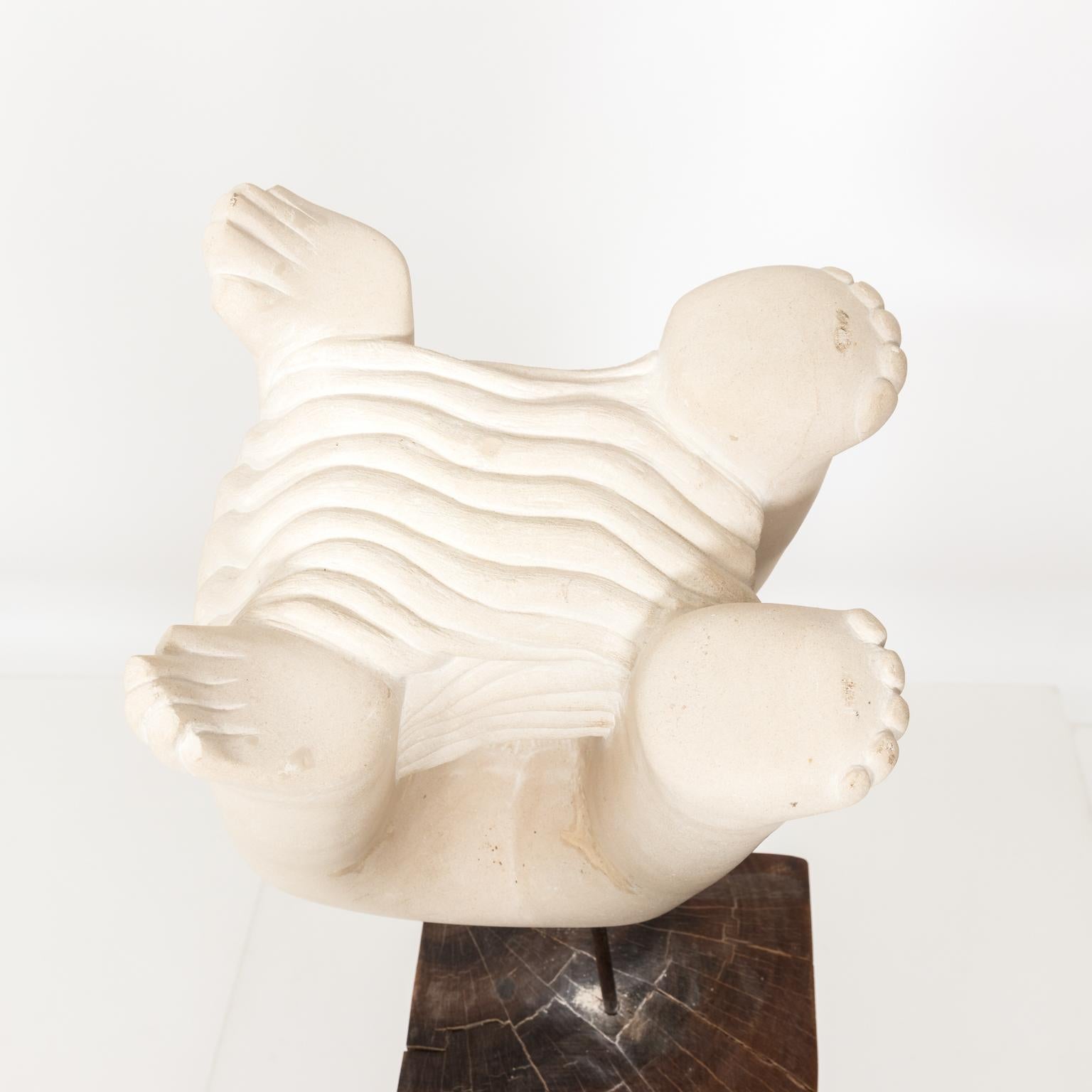 Contemporary Mid-Century Modern Style Marble Sculpture 