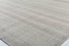 Minimalistischer Charmo Flachgewebe-Teppich im Mid-Century Modern-Stil