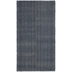 Mid-Century Modern Style Minimalist Flat-Weave Rug