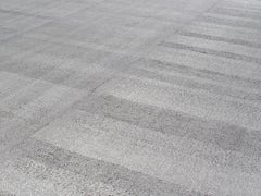Mid-Century Modern Style Minimalist Flat-Weave Rug