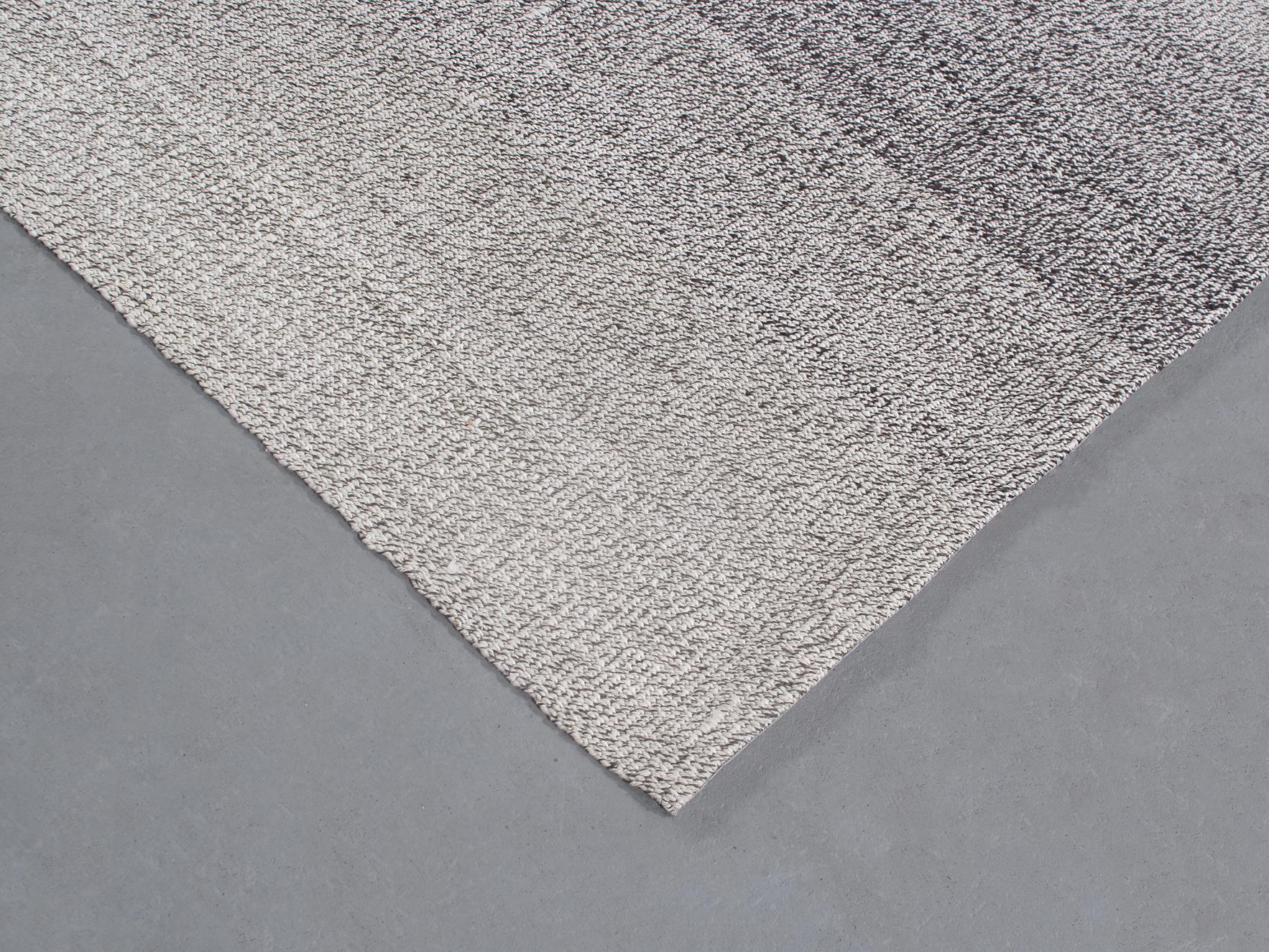 Minimalistischer Flachgewebe-Teppich im Mid-Century Modern-Stil (Moderne der Mitte des Jahrhunderts) im Angebot