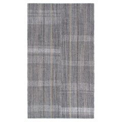 Tapis à tissage plat minimaliste de style moderne du milieu du siècle dernier