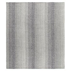 Tapis à tissage plat minimaliste de style moderne du milieu du siècle dernier