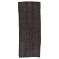 Tapis de couloir à chevrons plat à tissage plat de style minimaliste moderne du milieu du siècle dernier
