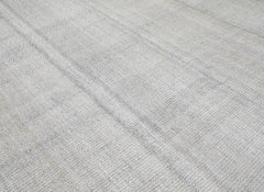 Mid-Century Modern Style Minimalist Herringbone Zig Zag Flatweave Rug