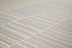 Minimalistischer Mazandaran Flachgewebe-Teppich im Mid-Century Modern-Stil