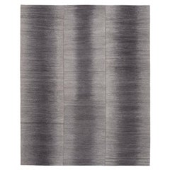 Tapis en laine tribal Mazandaran à tissage plat de style moderne du milieu du siècle dernier et minimaliste