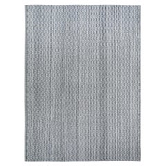 Flachgewebter Teppich mit minimalistischem Muster im Mid-Century Modern-Stil