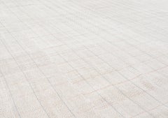 Mid-Century Modern Style Minimalist Persian Pelas Flat-Weave Rug