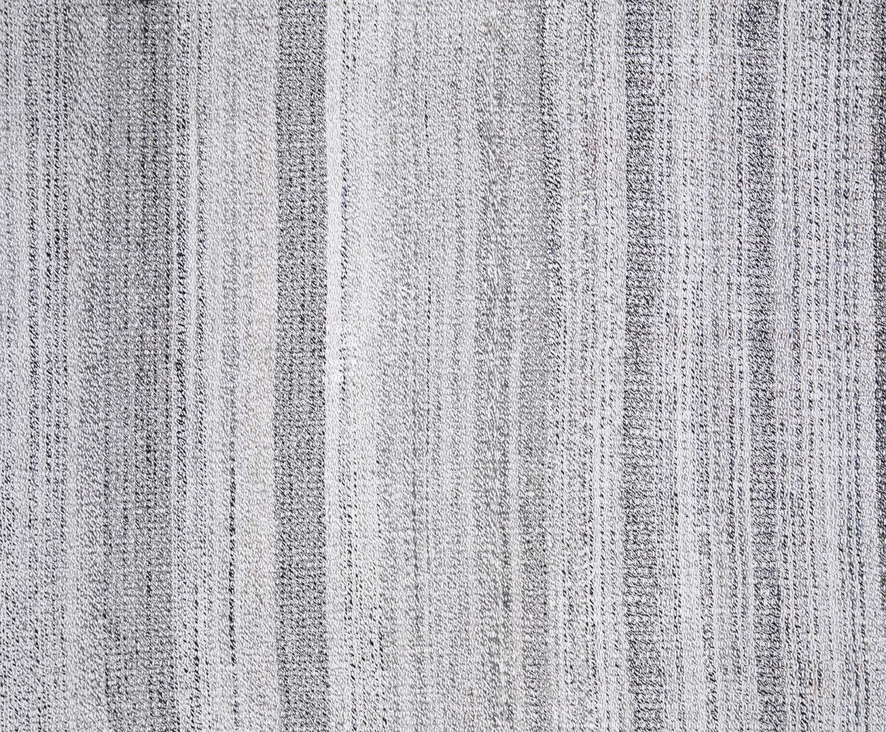 Mid-Century Modern Tapis tissé à plat à rayures minimaliste de style moderne du milieu du siècle dernier en vente